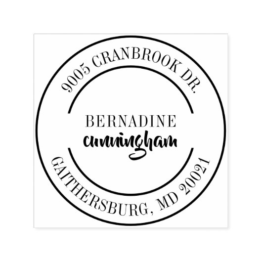 プロフェッショナル エレガント 返信住所 セルフインキングスタンプ (デザイン)