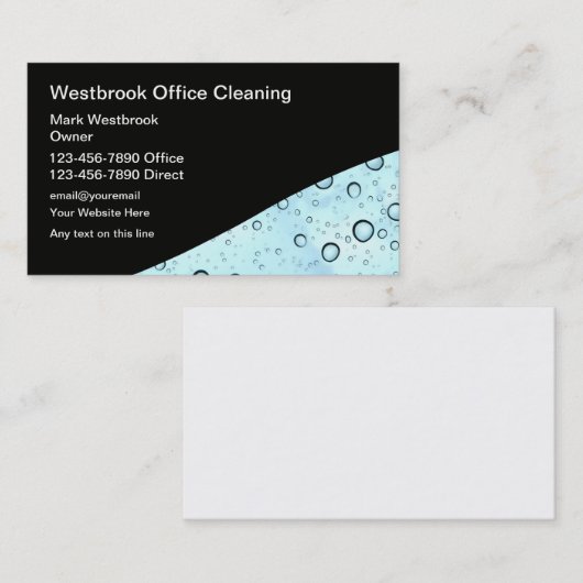 プロフェッショナル·オフィス·クリーニング·名刺 名刺 (正面/裏面)