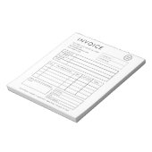 プロフェッショナル カスタム ビジネス 請求書 ノートパッド (回転)