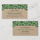 プロフェッショナル・ガモダンーデニング/造園工芸 名刺 (正面/裏面)