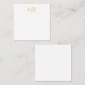 プロフェッショナル クラシック モノグラム ミニマル プレー ノートカード (正面/裏面)