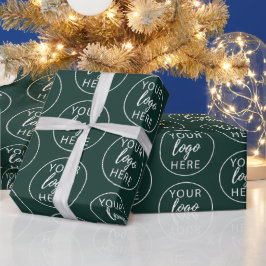 プロフェッショナル クリスマス 会社 ロゴ ラッピングペーパー