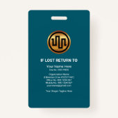 プロフェッショナル·グスタイリッシュローバル·ウェーブ·プレススタッフの写真 バッジ (裏面)