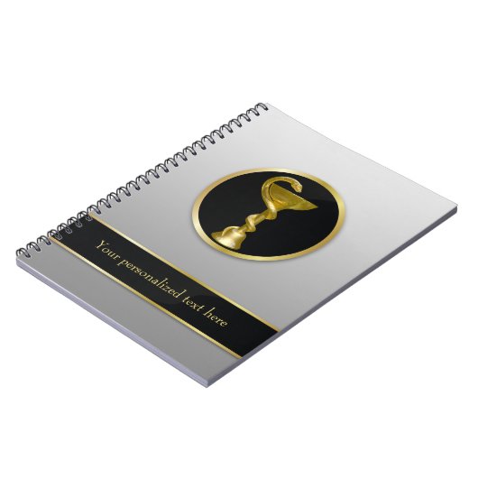 プロフェッショナル ゴールド メディカル ヒュギエア ボウル ノートブック (左側)