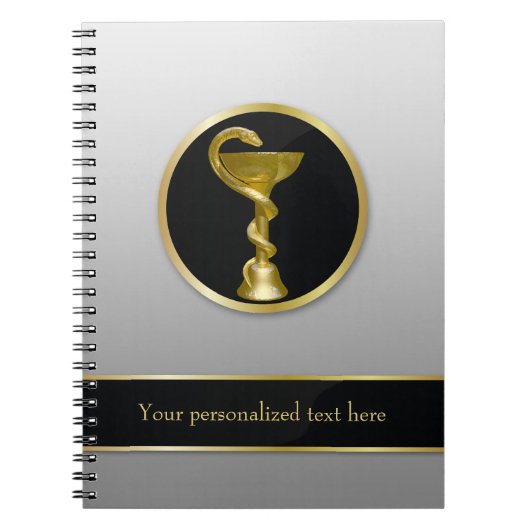 プロフェッショナル ゴールド メディカル ヒュギエア ボウル ノートブック (正面)