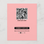 プロフェッショナル サロン モダン ブラッシュ ピンク 写真追加 チラシ (裏面)