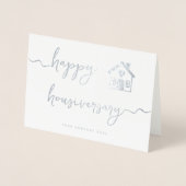 プロフェッショナル シルバー ハッピー ハウスアニバーサリー 不動産 箔カード (正面)