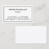 プロフェッショナル、シンプルおよび中立型の名刺 名刺 (正面/裏面)