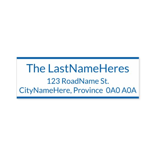 プロフェッショナル、シンプルおよび普通姓+住所 セルフインキングスタンプ (デザイン)