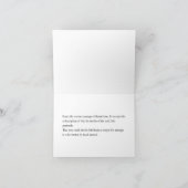 プロフェッショナル、シンプルニュートラル「感謝してい!」 +名前 カード (内部)