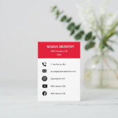 プロフェッショナル/シンプル名刺テンプレート | R 名刺 (スタンド正面)