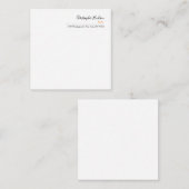 プロフェッショナル シンプル プレーン リアルター 不動産 エンクロージャーカード (正面/裏面)