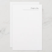 プロフェッショナル シンプル プレーン 作成 カスタマイズ 便箋 (正面/裏面)