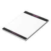 プロフェッショナル シンプル モダン ネオン ピンクのレター ヘッド ノートパッド (回転)