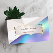 プロフェッショナル、ジオメトモダンリ、フレームホログラフィック 名刺