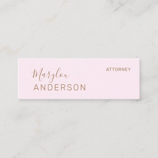 プロフェッショナル- スキニー名刺 (正面)