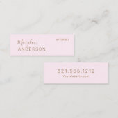 プロフェッショナル- スキニー名刺 (正面/裏面)