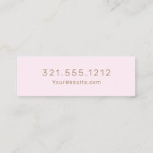 プロフェッショナル- スキニー名刺 (裏面)