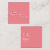 プロフェッショナル- スクエア名刺 (正面/裏面)