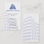 プロフェッショナル、スタイリッシュな不動産または建築… 名刺 (正面/裏面)