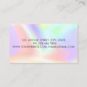 プロフェッショナル、スタイリッシュ金ゴールドサークルLotus Opal 名刺 (裏面)