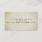 プロフェッショナル スタイリッシュ メタリック ドリッピング リップス 名刺 (裏面)