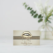 プロフェッショナル スタイリッシュ メタリック ドリッピング リップス 名刺 (スタンド正面)