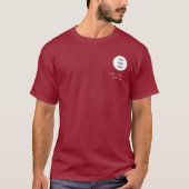 プロフェッショナル スタイリッシュ 従業員名 ビジネス ロゴ Tシャツ (正面)
