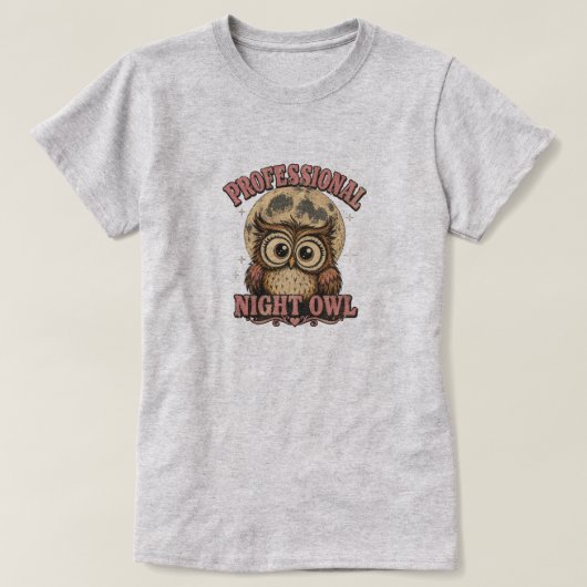 プロフェッショナル ナイトオウル Tシャツ (デザイン正面)