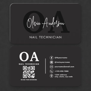 プロフェッショナル ネイルスペシャリスト QRコード 名刺