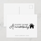 プロフェッショナル ハッピー ホーム アニバーサリー リアル エステート ポストカード (正面/裏面)