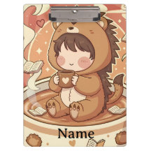 プロフェッショナル ハリネズミ ちびキャラ オフィスクリップボード