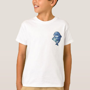 プロフェッショナル ビジネスイルカタブレット ブルー キッズ Tシャツ