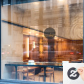 プロフェッショナル ビジネス オーナー ロゴ サイン オープニング アワーズ ウィンドウサイン (カフェ窓)