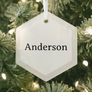 プロフェッショナル ビジネス ガラス 六角形 ガラスオーナメント
