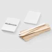 プロフェッショナル ビジネス 4" x 6" 長方形 ハンドファン (組立なし)