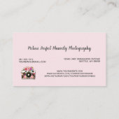 プロフェッショナル·ピンク·フローラ·カメラ写真家ピンク 名刺 (裏面)