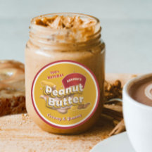 プロフェッショナル ピーナッツバター パッケージング ブランド ロゴ