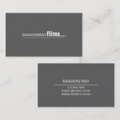 プロフェッショナル・フィルム・メーカー、ディレクター・ビジネス・カード 名刺 (正面/裏面)