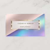 プロフェッショナル、フレモダンームバラ金ゴールドホログラフィック 名刺 (正面)