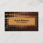 プロフェッショナル ブラウン ブラック モダン ミニマリスト 名刺 (正面)