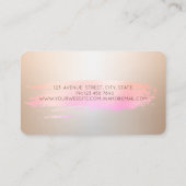 プロフェッショナル ブラシ ストローク ベーカリー ペーストリー ハンド ツール 名刺 (裏面)