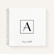 プロフェッショナル ブラック＆ホワイト モノグラムイニシャルスクリプト