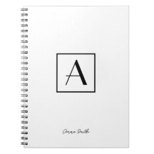 プロフェッショナル ブラック＆ホワイト モノグラムイニシャルスクリプト