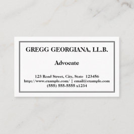 プロフェッショナル&ベーシック·アドヴォケートの名刺 名刺