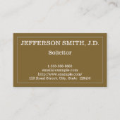 プロフェッショナル・ベーシック・ソリシター名刺 名刺 (正面)