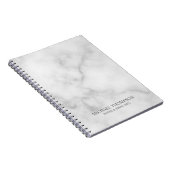 プロフェッショナル ホワイト マーブル ノートブック (右側)