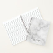 プロフェッショナル ホワイト マーブル ノートブック (内部)
