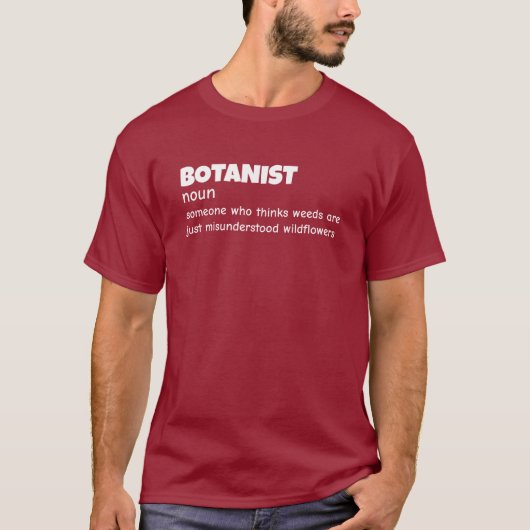 プロフェッショナル・ボタニストの定義 Tシャツ (正面)