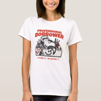 プロフェッショナル・ボロワー - 面白いフェレット グラフィックTシャツ Tシャツ